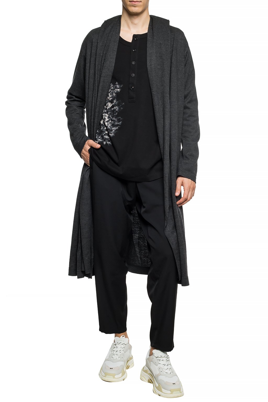 Yohji Yamamoto Tie-up long cardigan | Men's Clothing | Vitkac